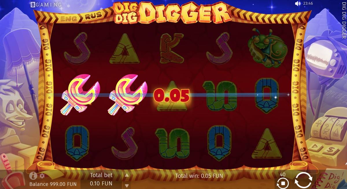 Dig Dig Digger: image of winning