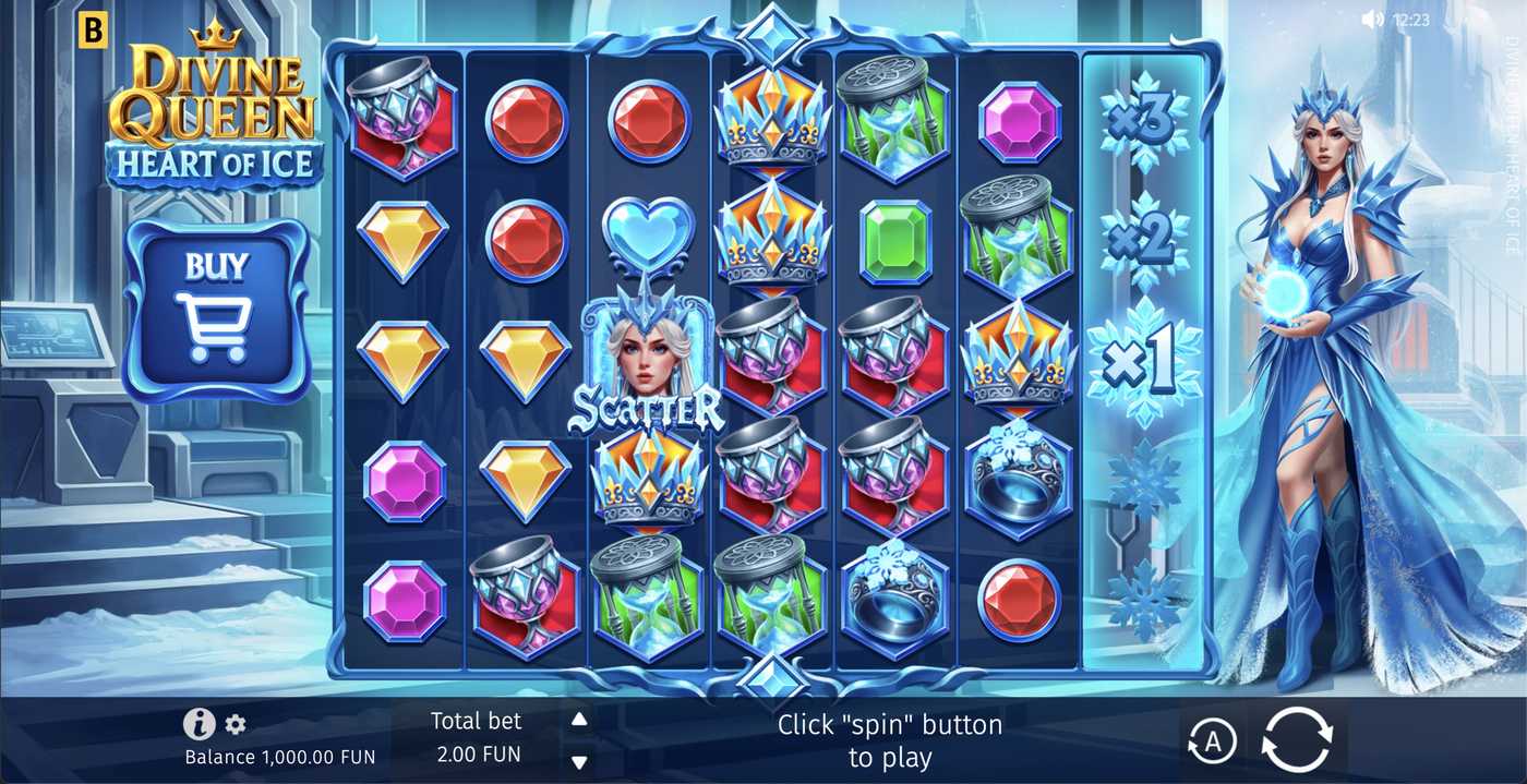 Divine Queen: Heart of Ice: image of main menu