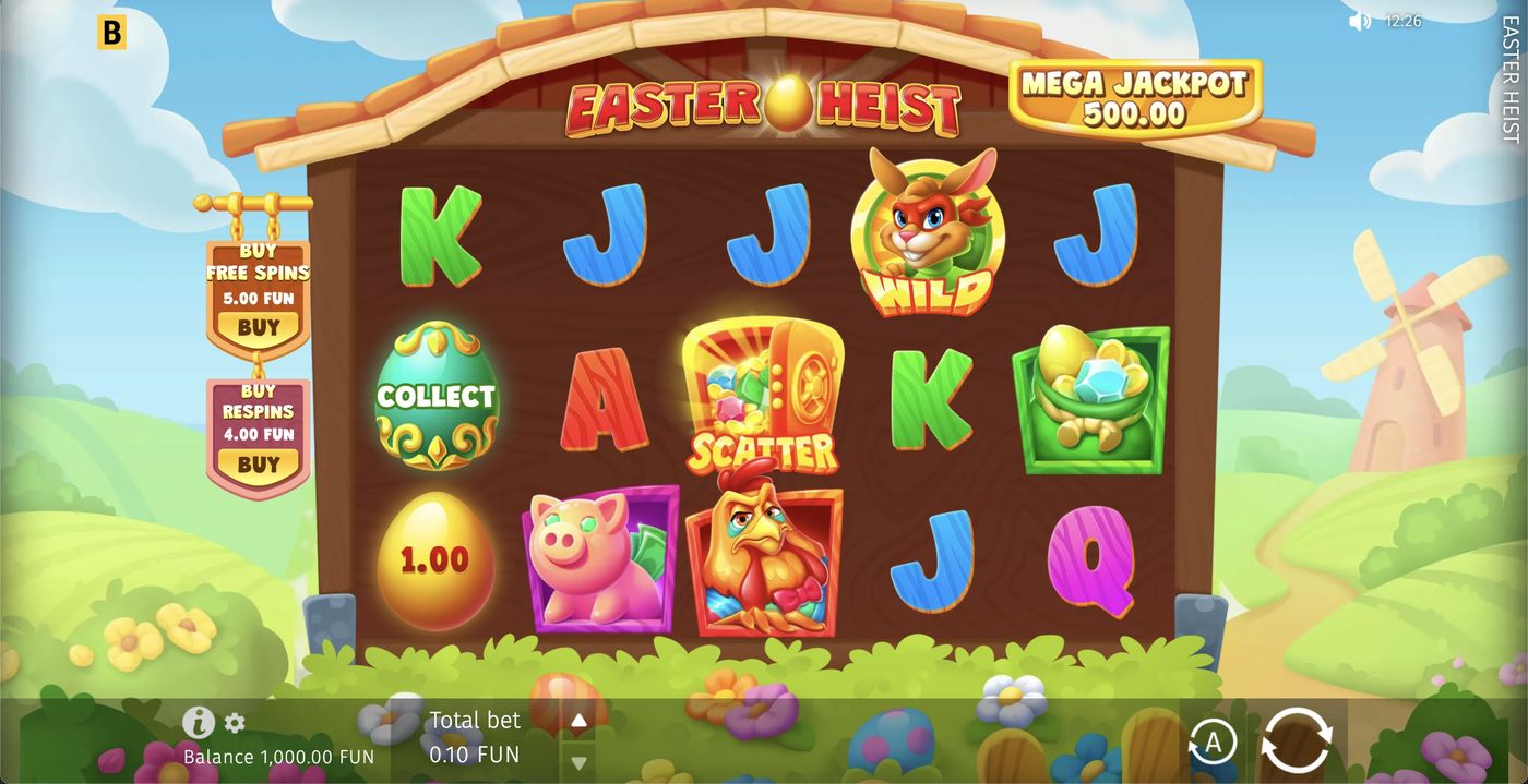 Easter Heist: image of main menu