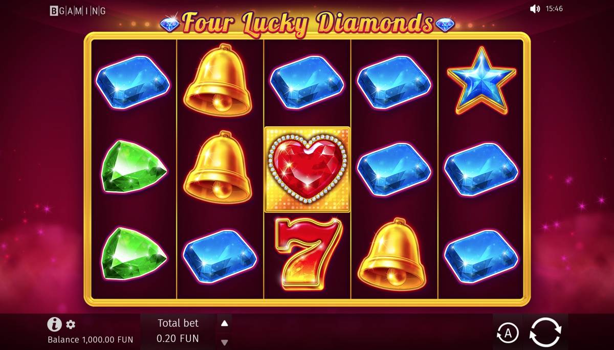 Four Lucky Diamonds: image of main menu