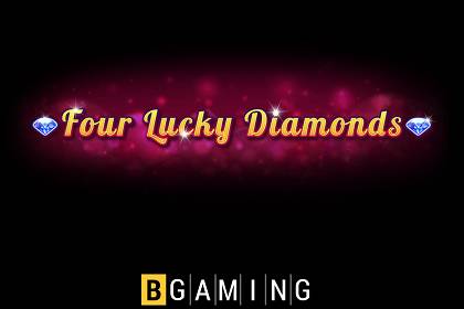 Four Lucky Diamonds Online Slot Logo