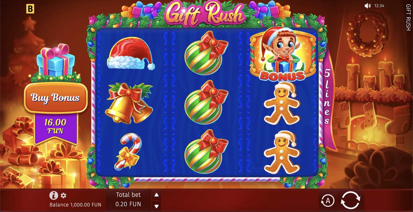Gift Rush: image of main menu