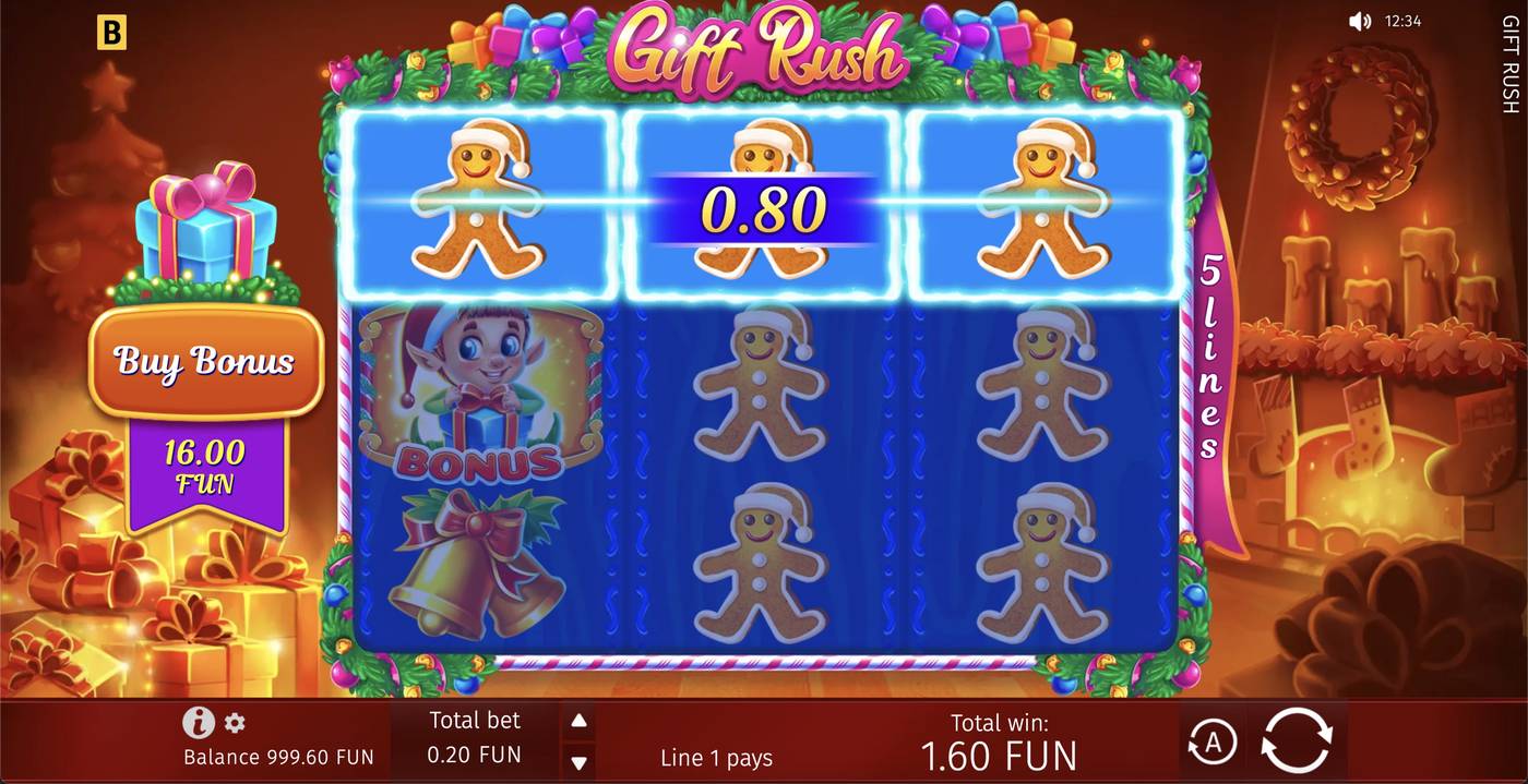 Gift Rush: image of winning
