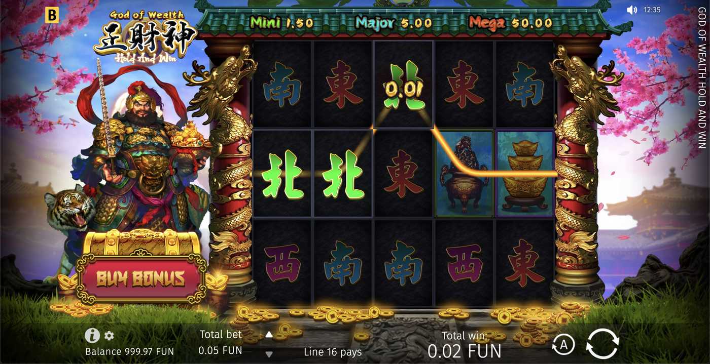 God of Wealth Hold And Win: image of winning
