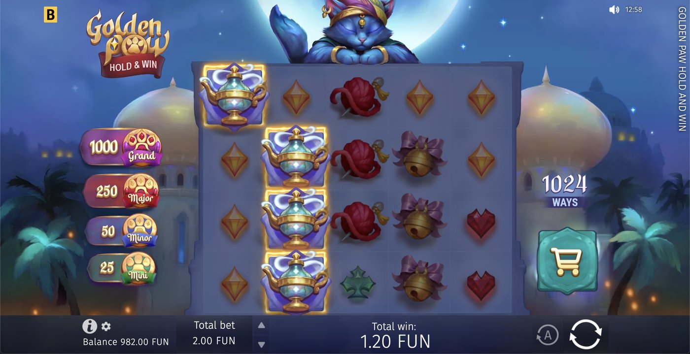 Golden Paw: Hold & Win: image of winning