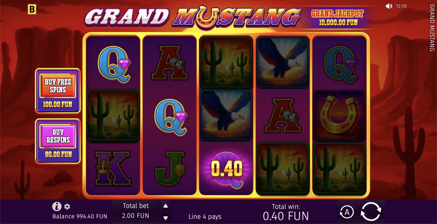 Grand Mustang: image of winning