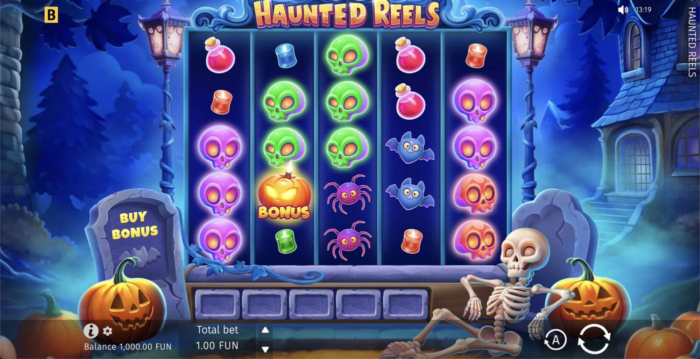 Haunted Reels: image of main menu