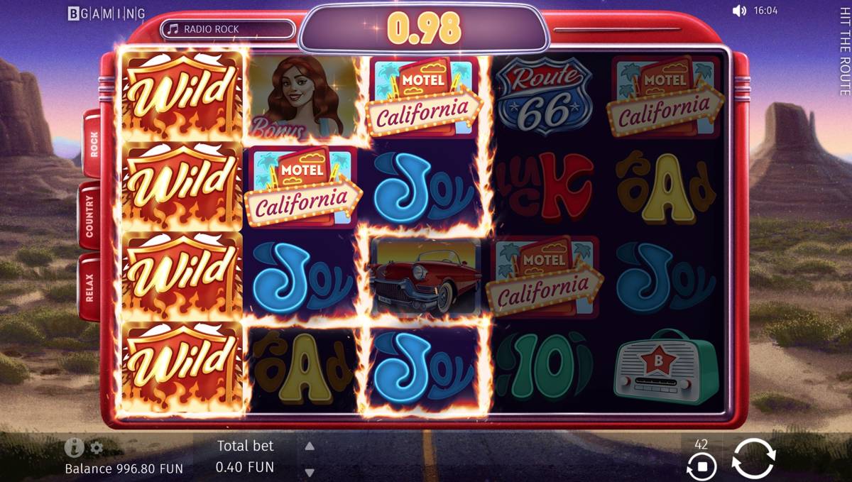 Hit the Route: image of winning