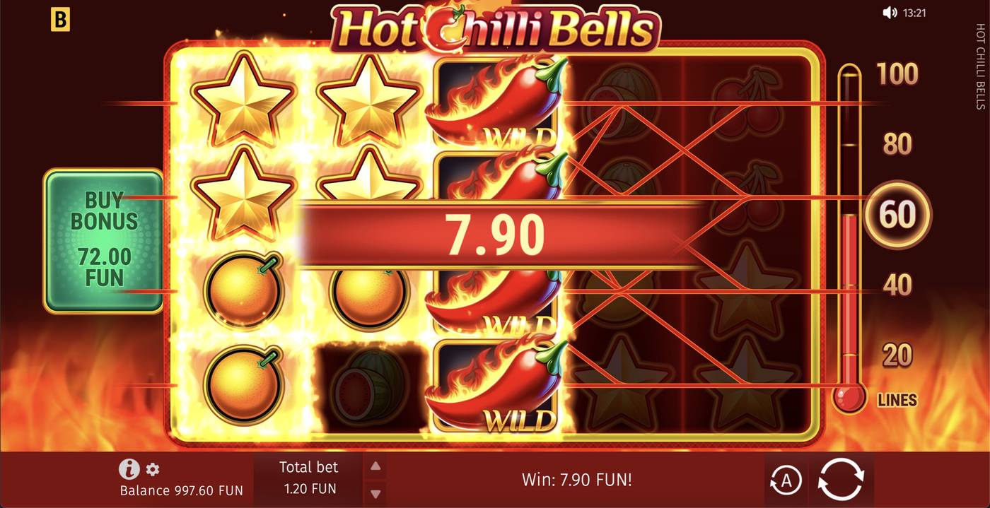 Hot Chilli Bells: image of winning