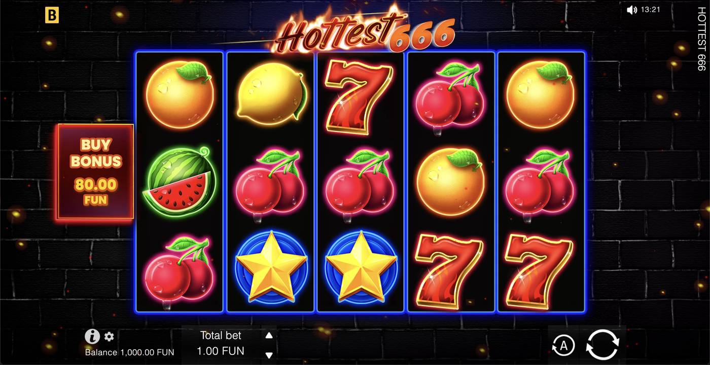 Hottest 666: image of main menu