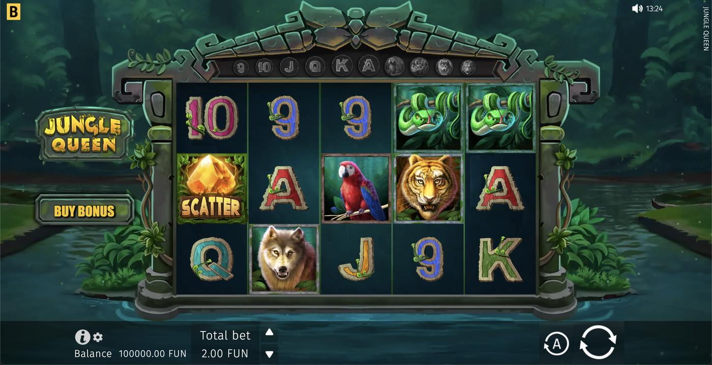 Jungle Queen: image of main menu