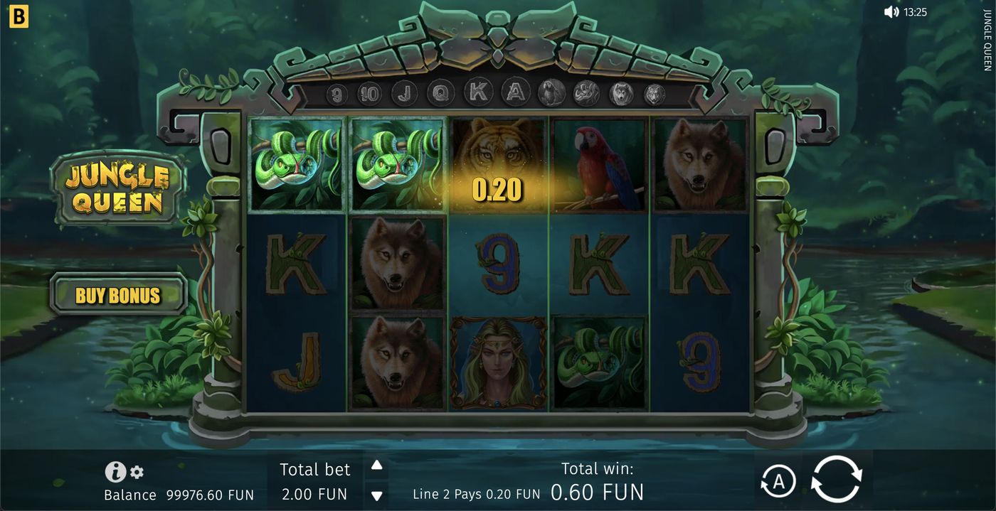 Jungle Queen: image of winning