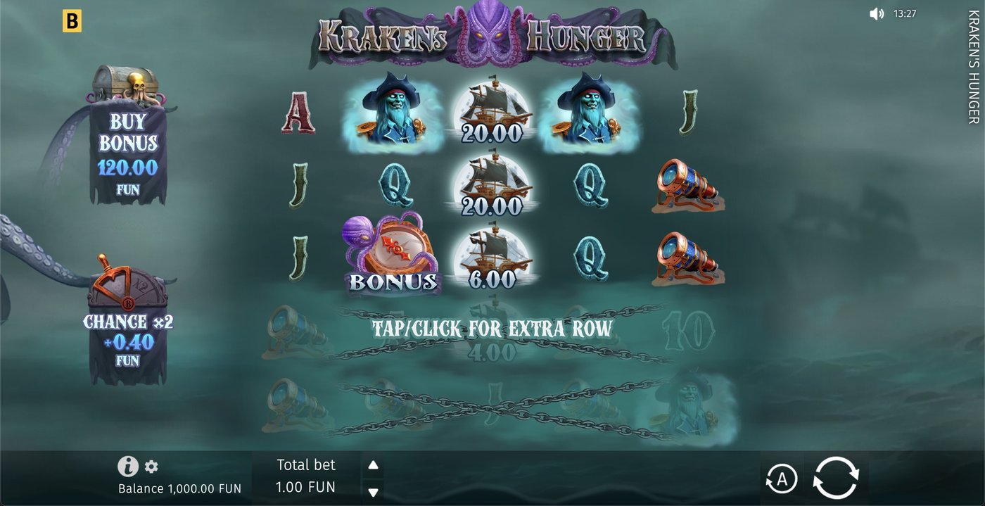 Krakens Hunger: image of main menu