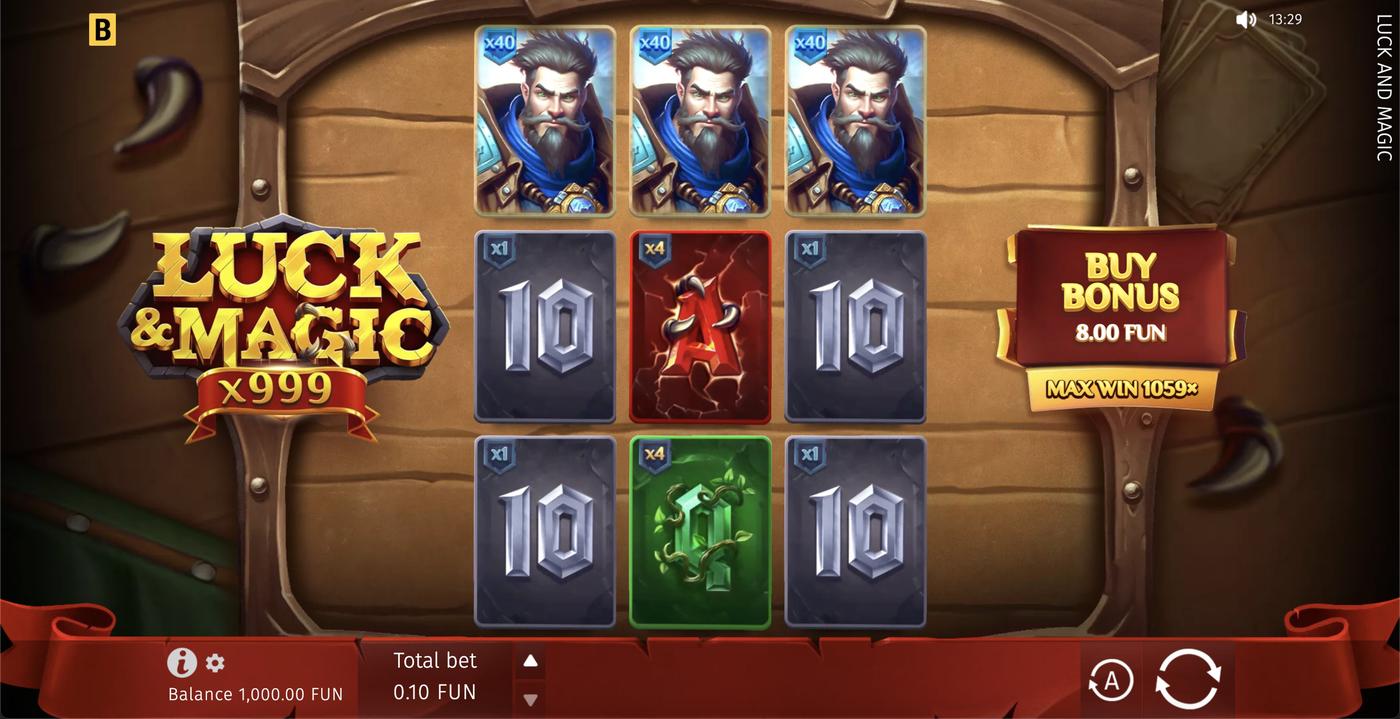 Luck & Magic: image of main menu