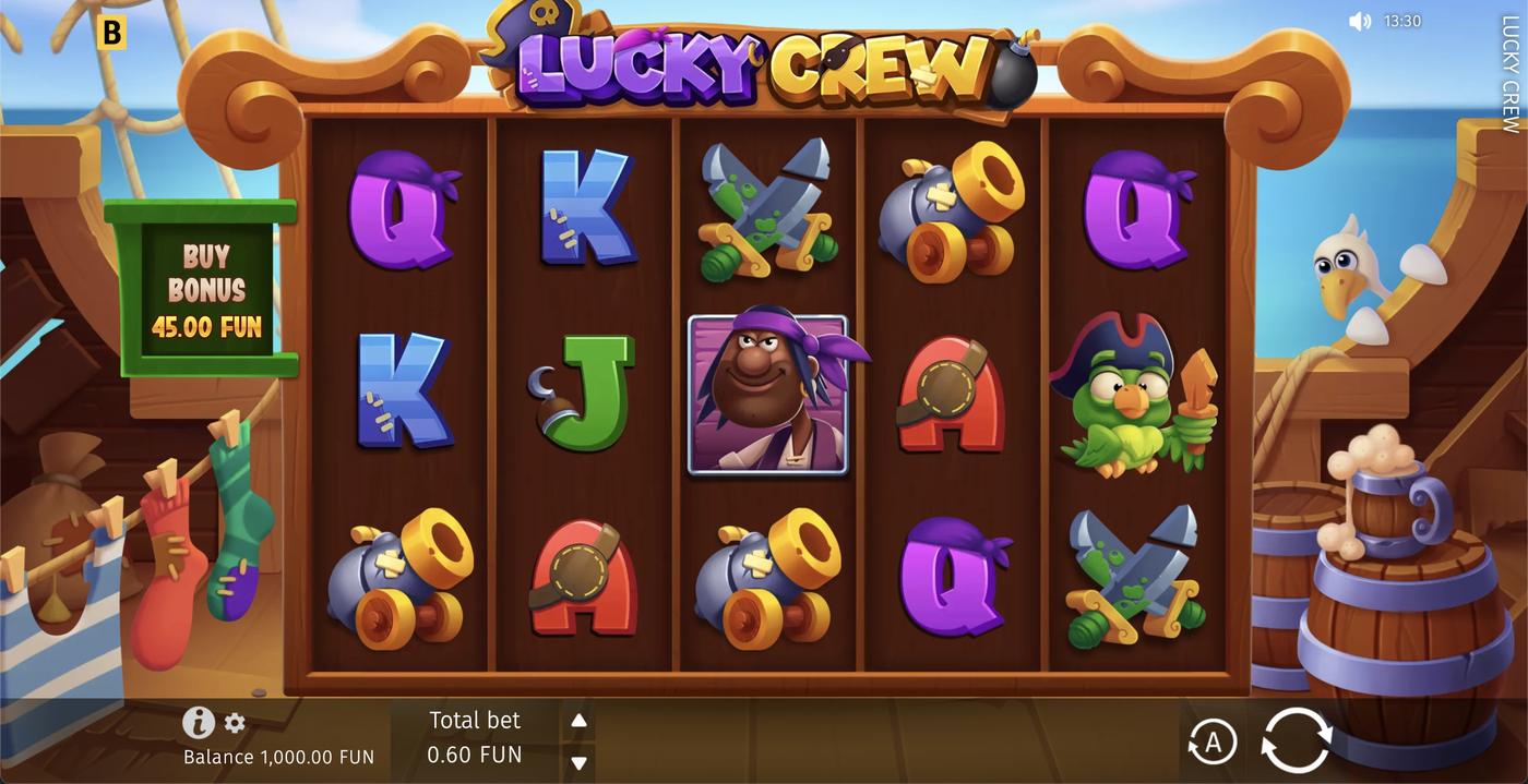 Lucky Crew: image of main menu