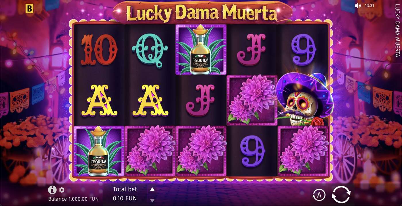 Lucky Dama Muerta: image of main menu