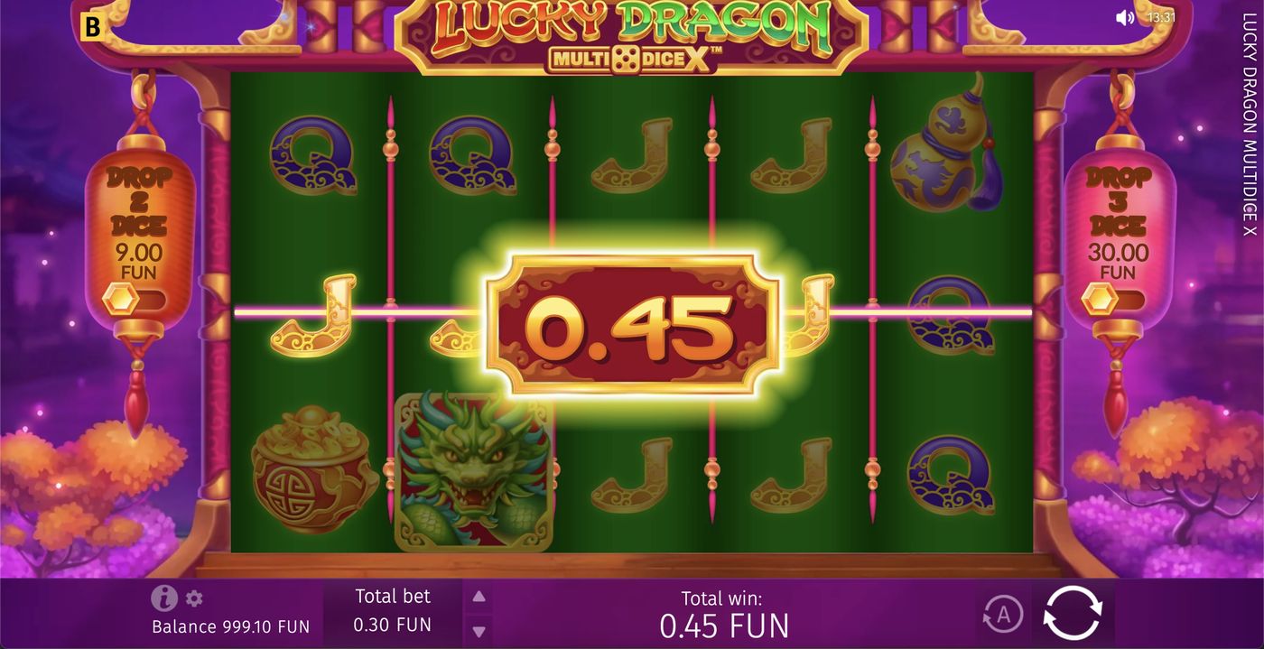 Lucky Dragon Multidice X: image of winning