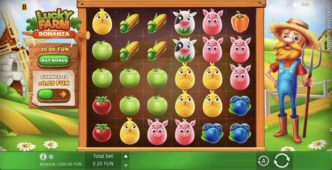Lucky Farm Bonanza: image of main menu