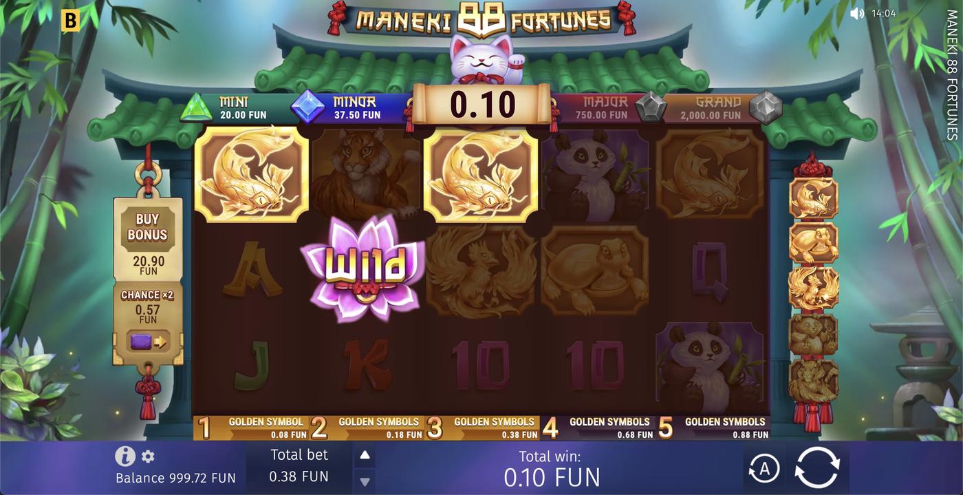 Maneki 88 Fortunes: image of winning
