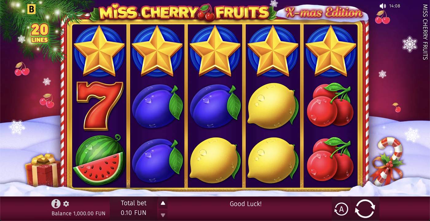 Miss Cherry Fruits: image of main menu