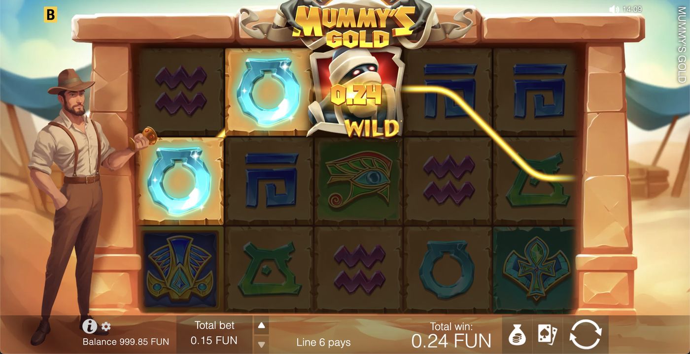 Mummy's Gold: image of winning