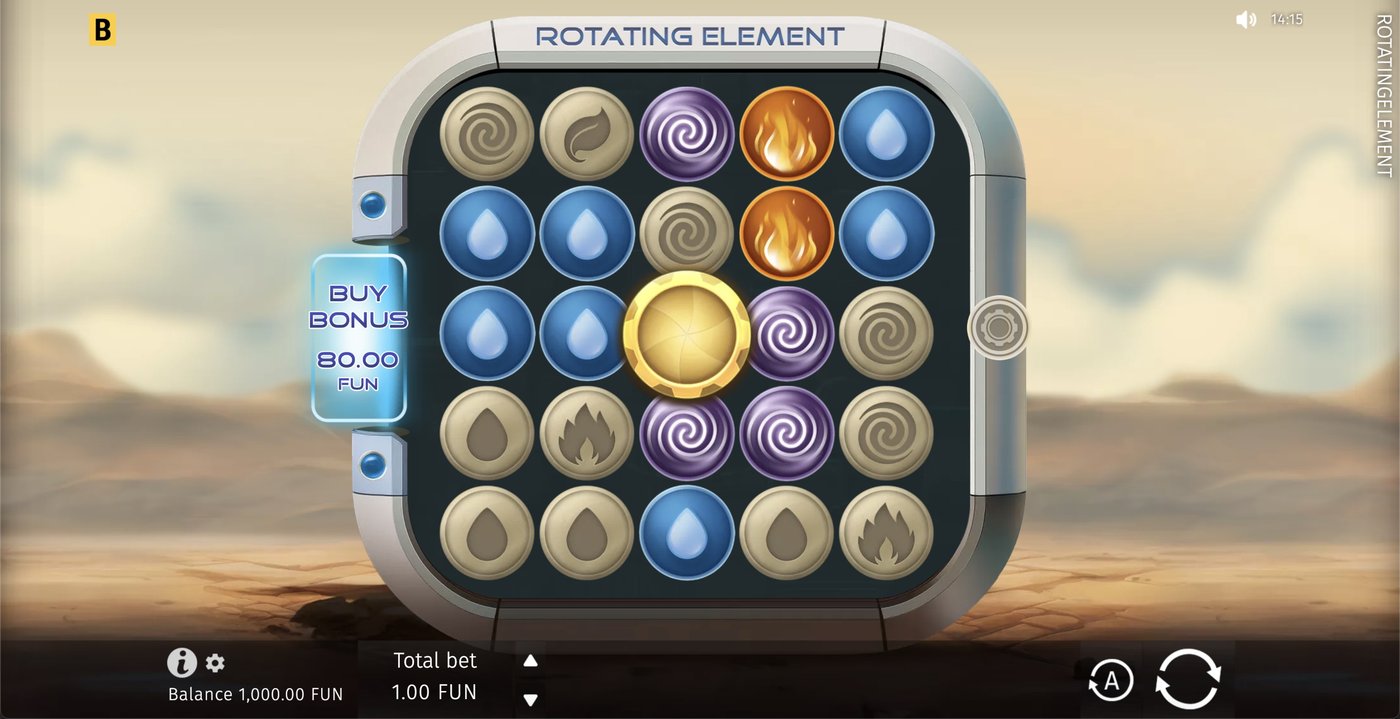 Rotating Element: image of main menu