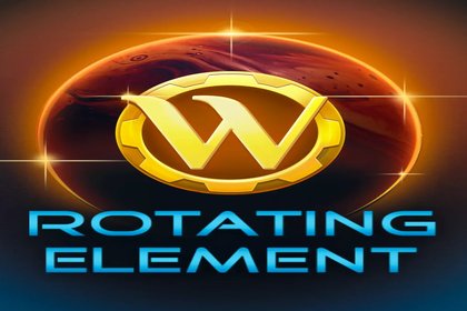 Rotating Element Online Slot Logo