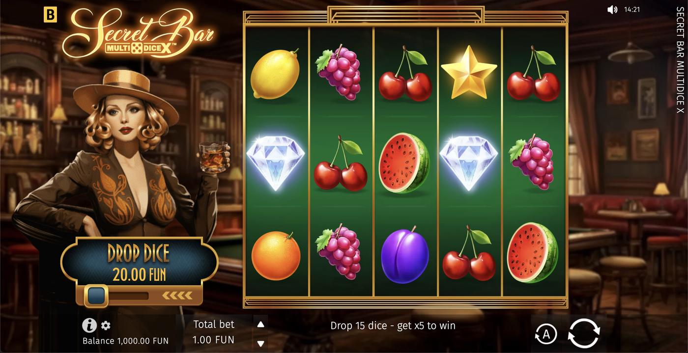 Secret Bar Multidice X: image of main menu