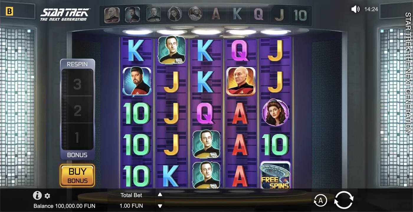 Star Trek: The Next Generation: image of main menu