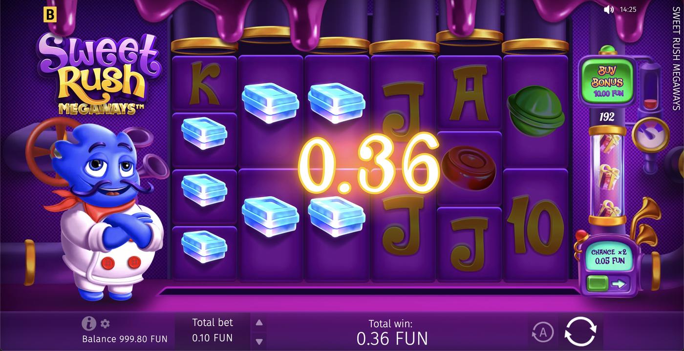 Sweet Rush Megaways: image of winning
