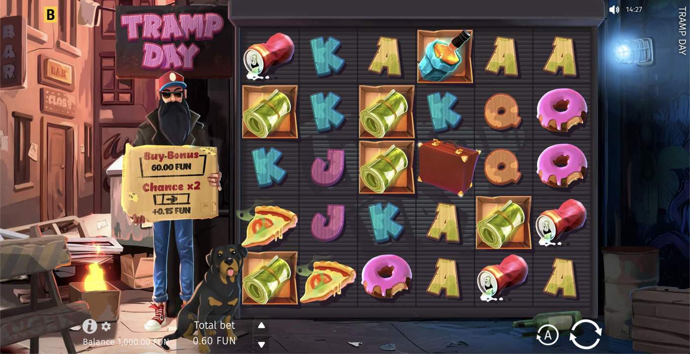 Tramp Day: image of main menu