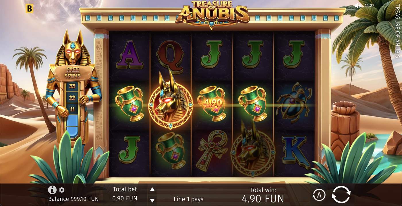 Treasure of Anubis: image of winning