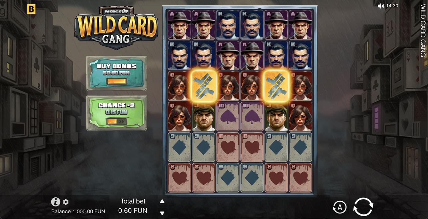 Wild Card Gang: image of main menu