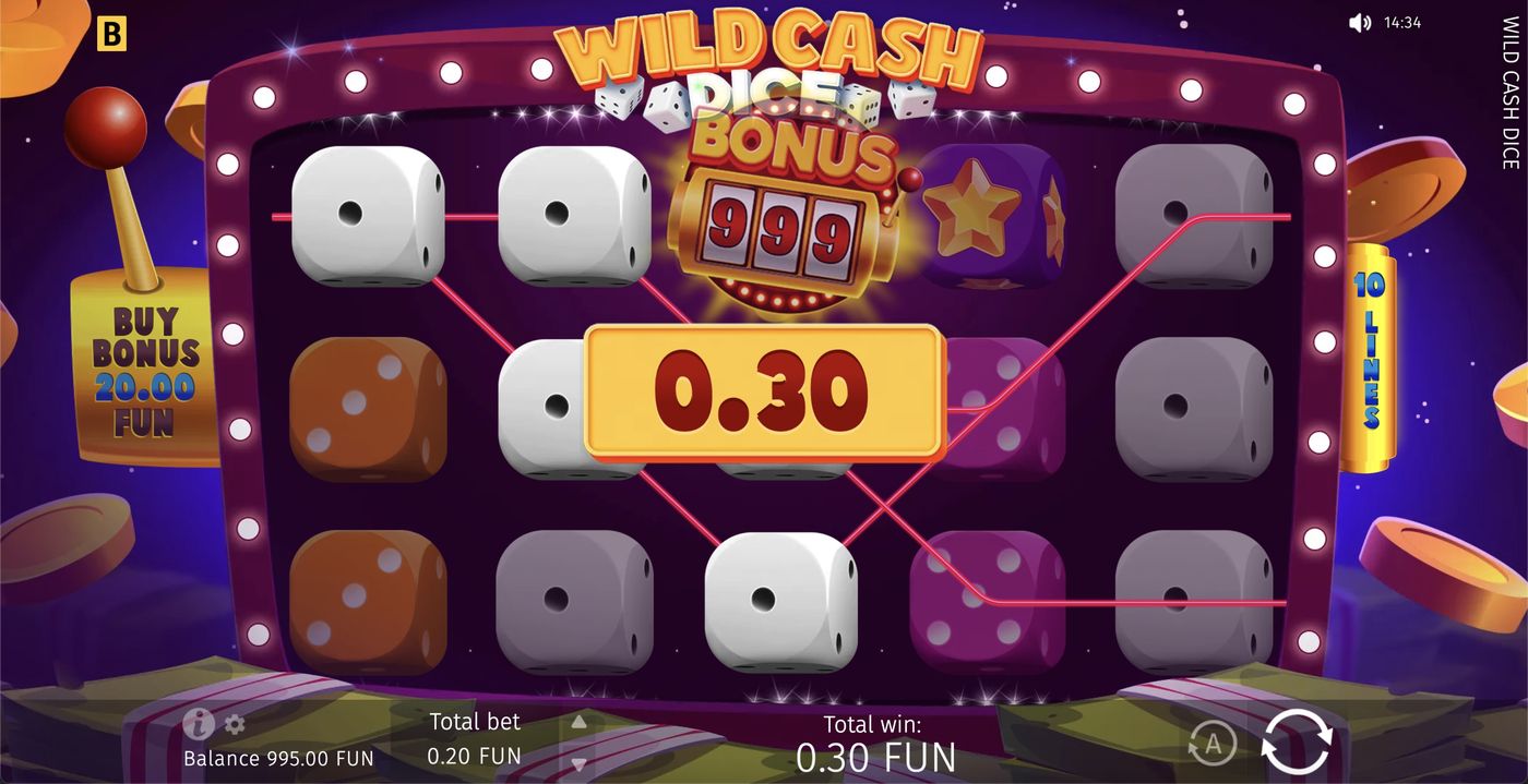 Wild Cash Dice: image of winning