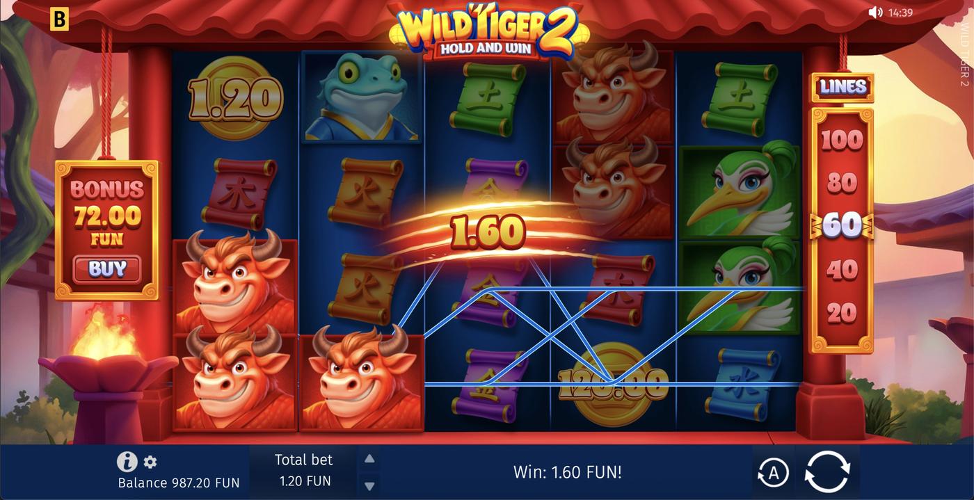 Wild Tiger 2: image of winning