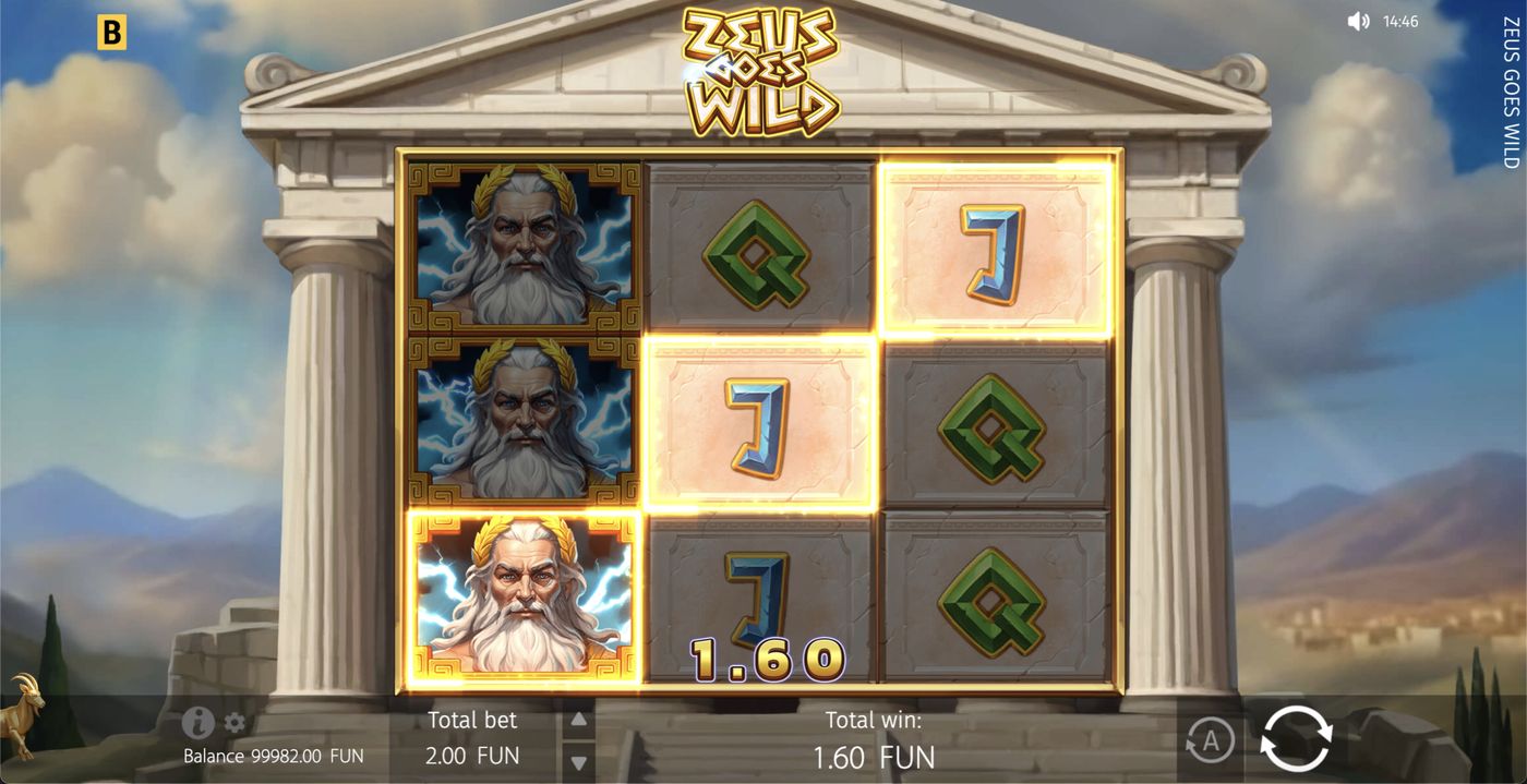 Zeus Goes Wild: image of winning