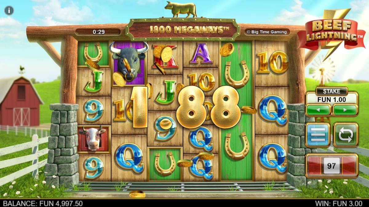 Beef Lightning Megaways: image of winning