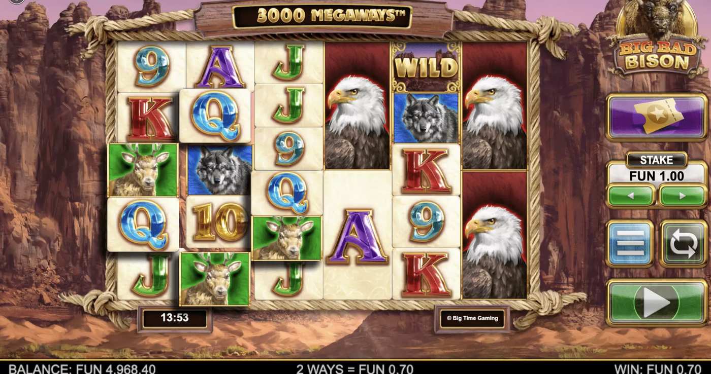 Big Bad Bison Megaways: image of winning
