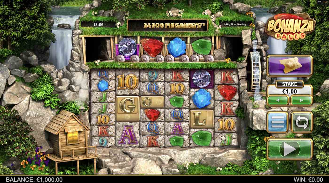 Bonanza Falls: image of main menu