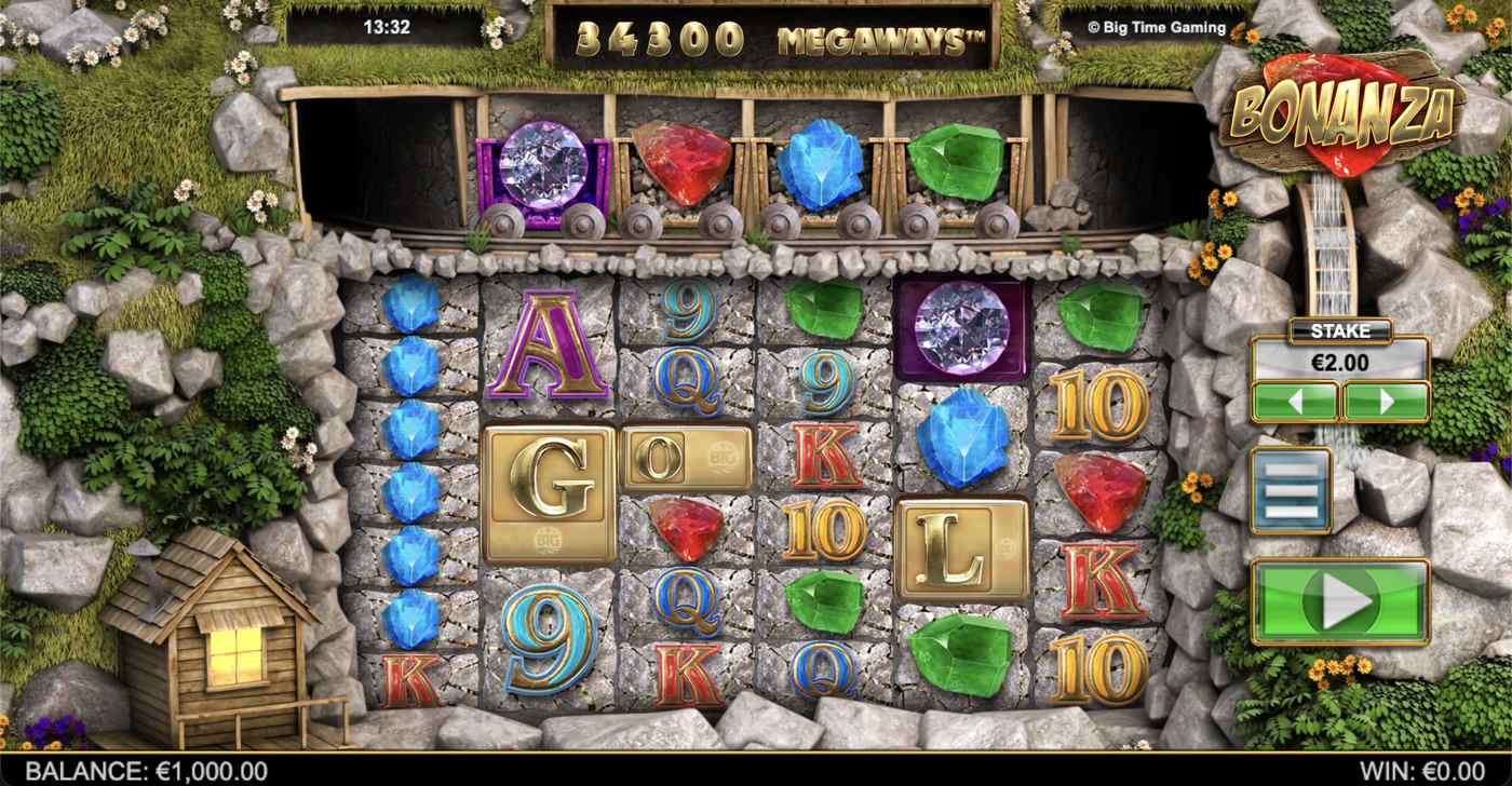 Bonanza Megaways: image of main menu