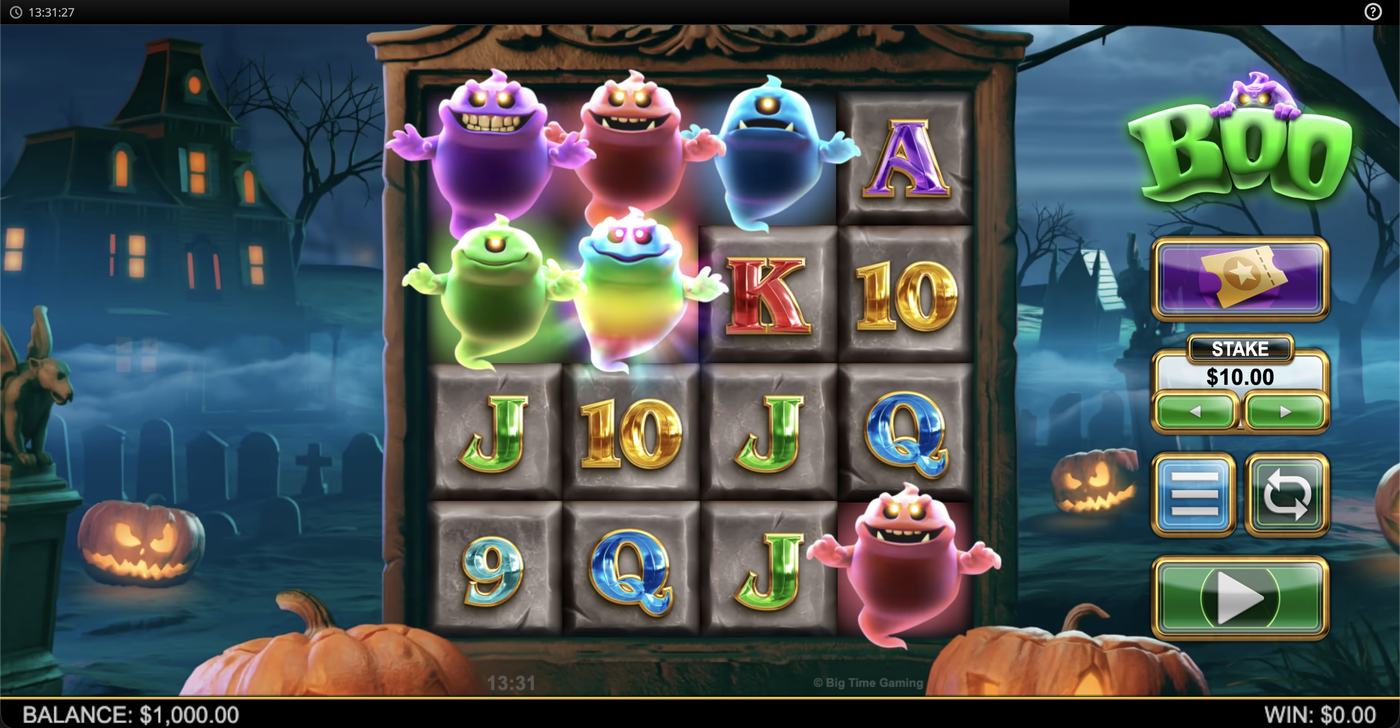 Boo: image of main menu