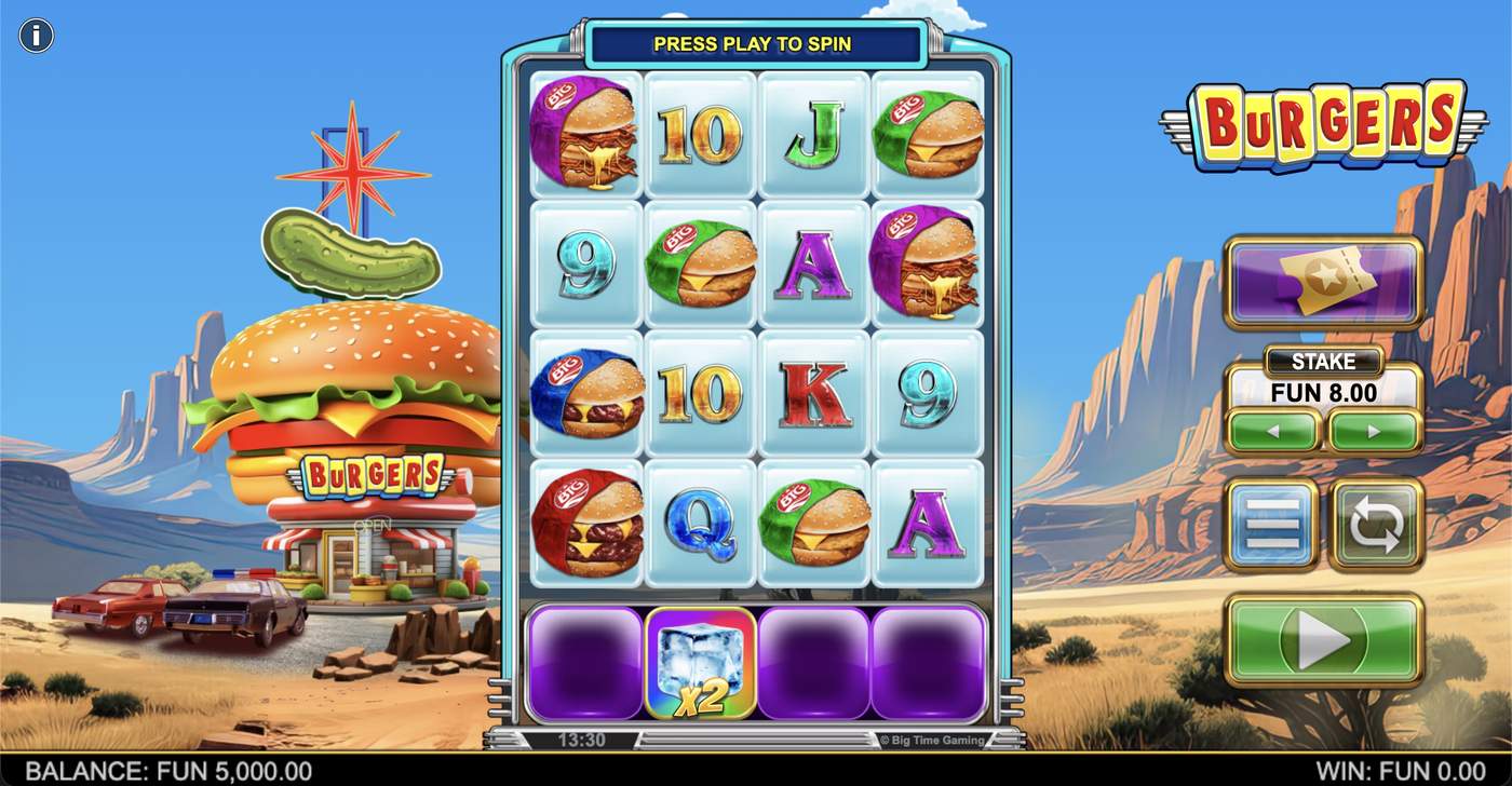 Burgers: image of main menu