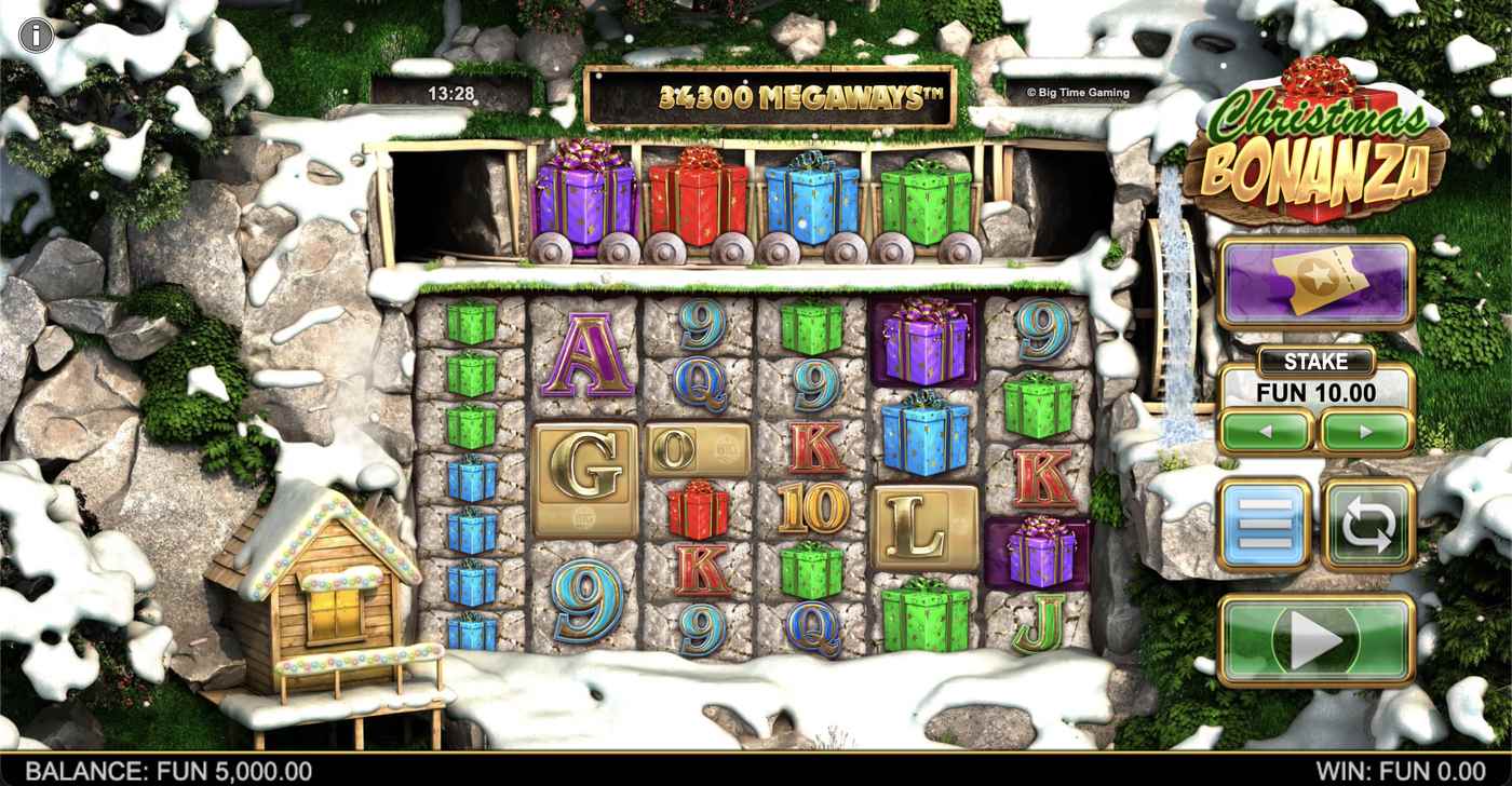 Christmas Bonanza Megaways: image of main menu