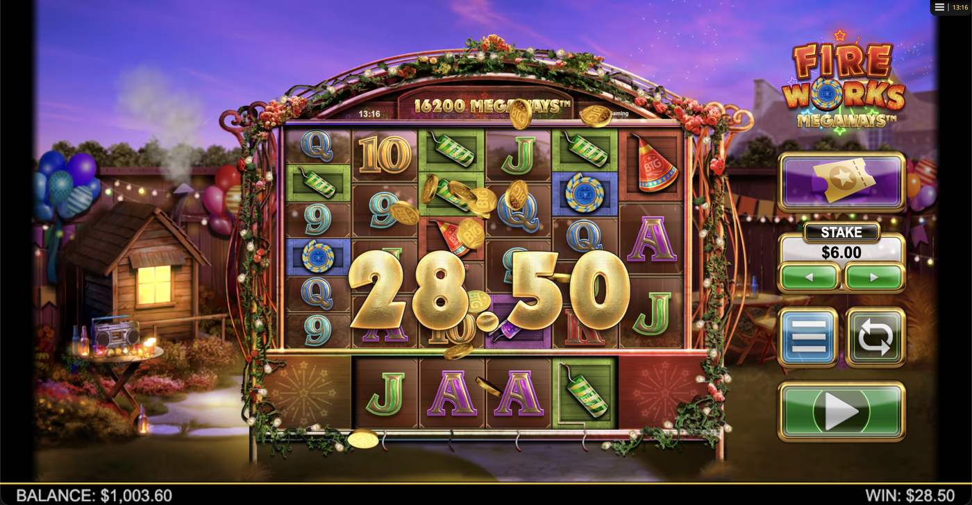 Fireworks Megaways: image of winning