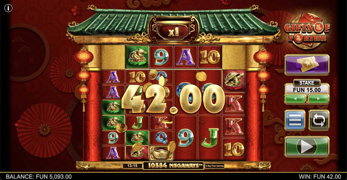 Gifts Of Fortune Megaways: image of winning