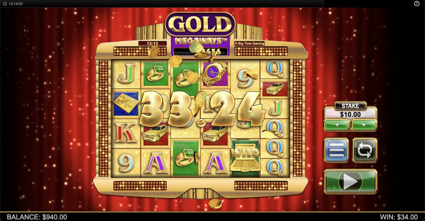 Gold Megaways: image of winning