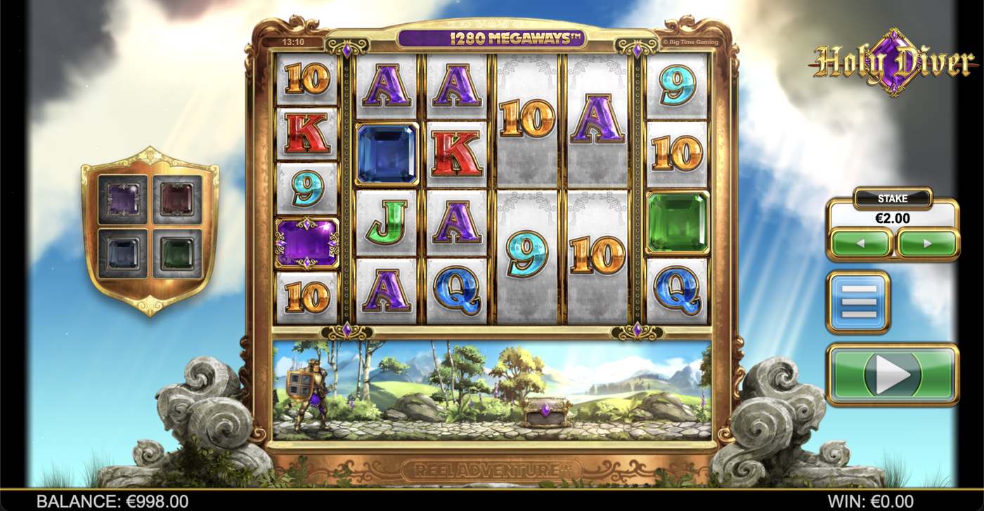 Holy Diver Megaways: image of main menu