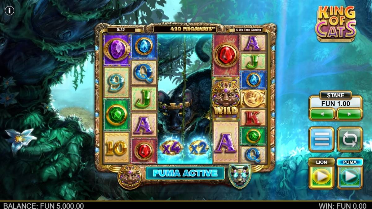 King of Cats: image of main menu