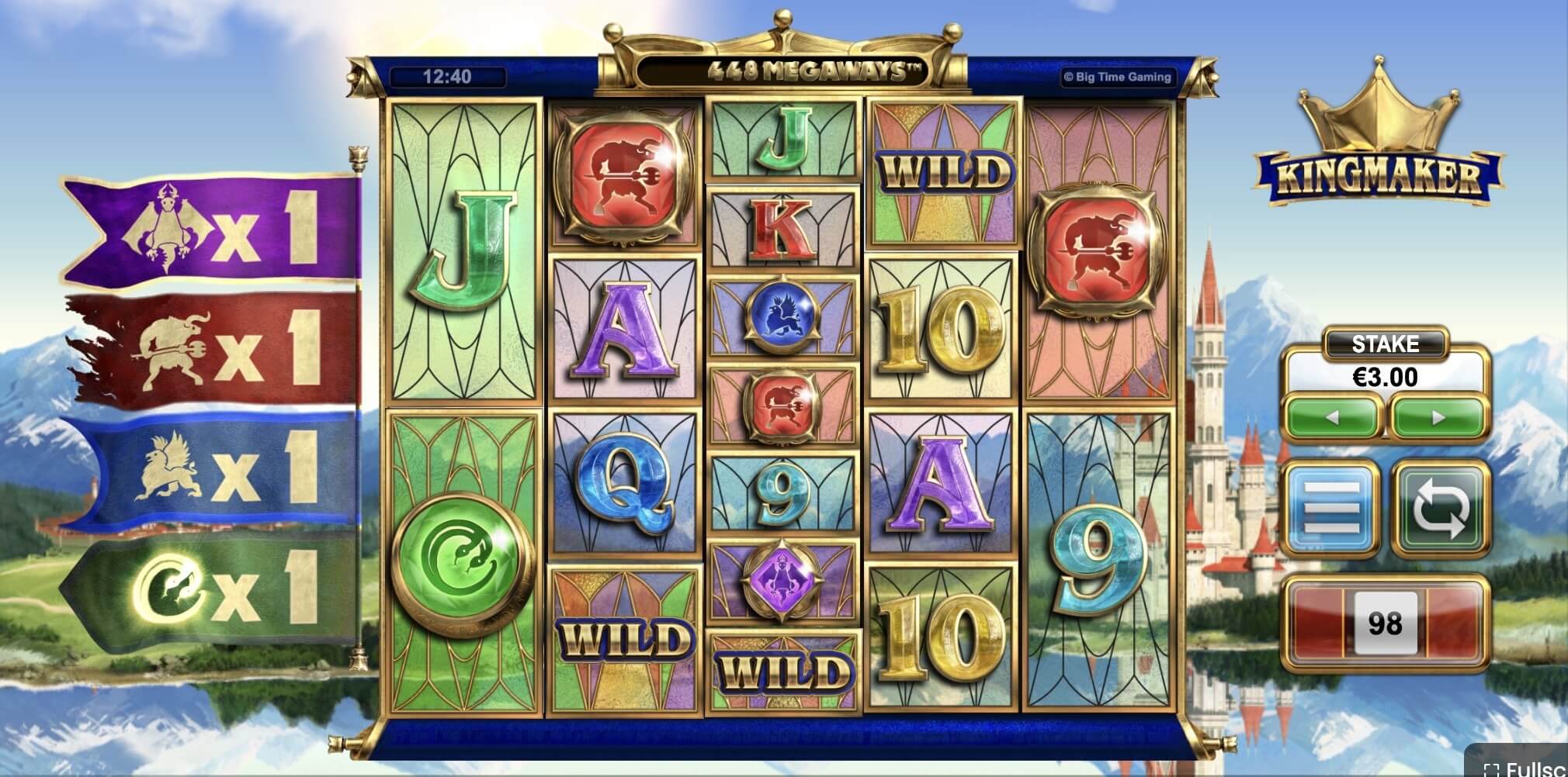 Kingmaker Megaways: image of winning