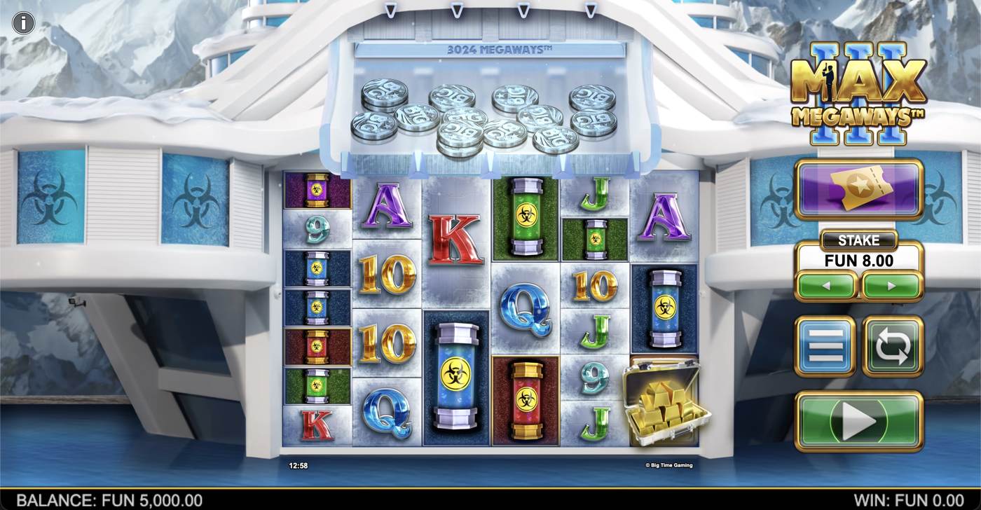 Max Megaways 3: image of main menu
